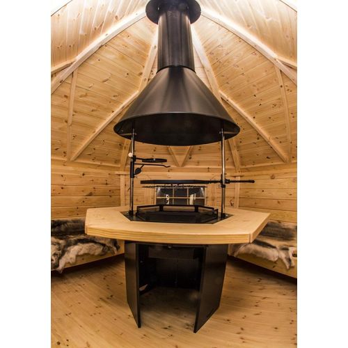 Grill mit umlaufendem Tisch Grillkota Gartengrill JVmoebel