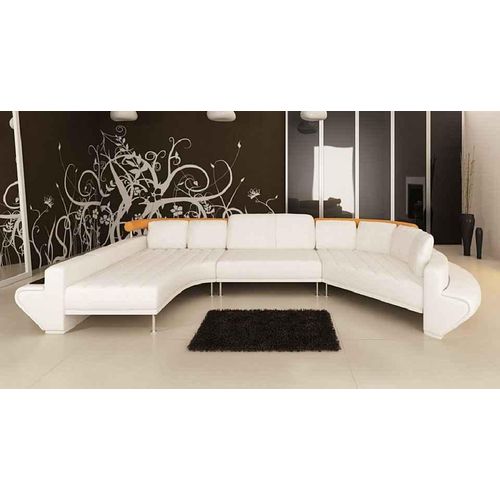 Wohnlandschaft Ecksofa Polster Runde JVmoebel