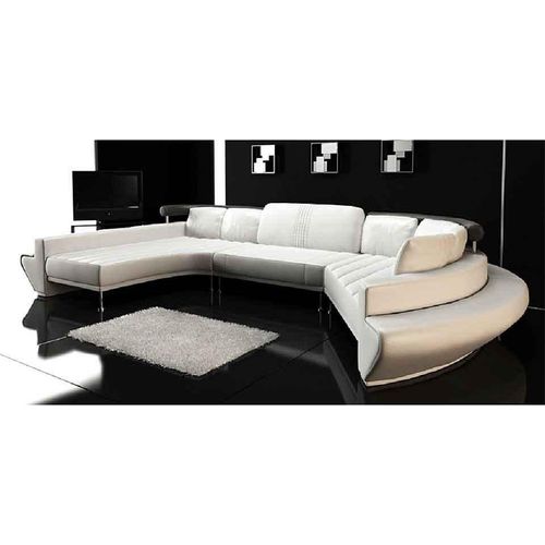Wohnlandschaft Ecksofa Polster Runde JVmoebel