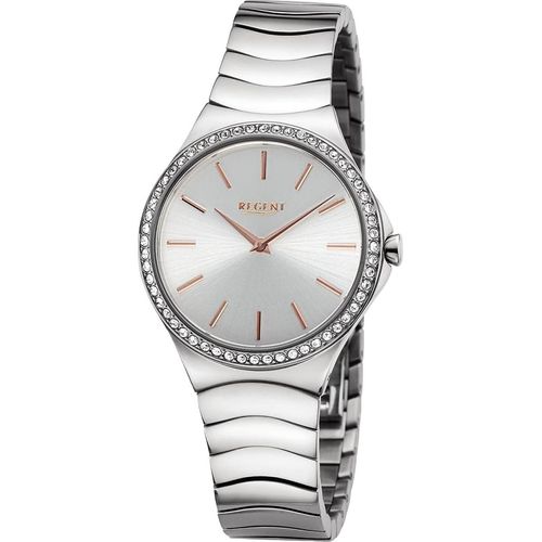 Regent Damen Uhr Metallarmband Metall Armbanduhr Analog silber UR2252811