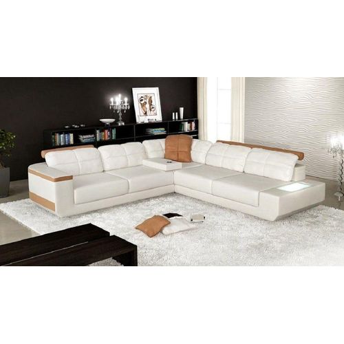 Ledersofa Maßfertigung Ecksofa Couch Polster Sitz Garnitur Wohnlandschaft Neu