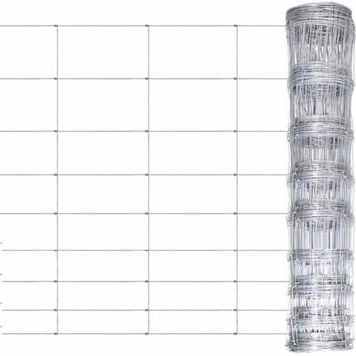 Gartenzaun Verzinkter Stahl 50x1,2 m Silbern