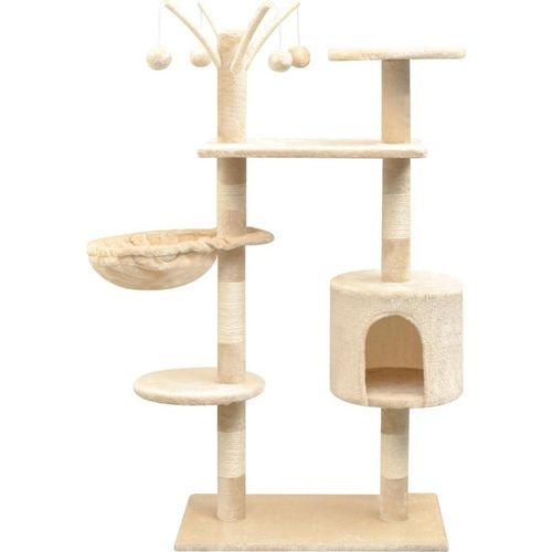 Katzen-Kratzbaum 125 cm Beige