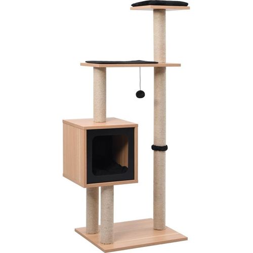 Katzen-Kratzbaum mit Sisal-Kratzmatte 123 cm