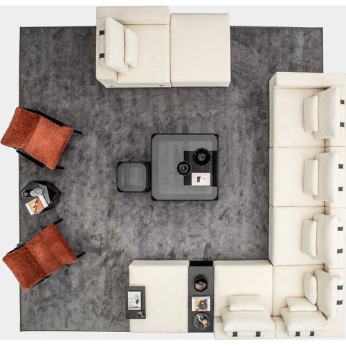 Wohnzimmer Möbel Polstergarnitur Wohnlandschaft Ecksofa Sessel Textilsofas