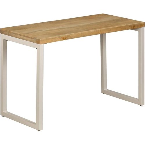 Esstisch 115x55x76 cm Massivholz Mango und Stahl