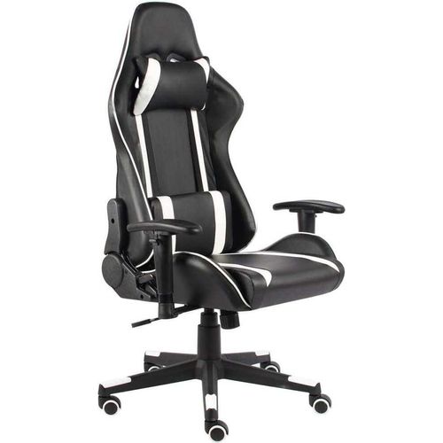 Gaming-Stuhl Drehbar Weiß PVC