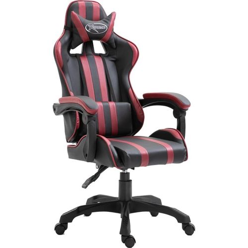 Gaming-Stuhl Weinrot Kunstleder