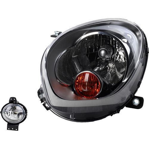 Johns, Scheinwerfer passend für BMW Mini Countryman 06/2010- H4 Li. + Nebelscheinwerfer 63129801025 63179802163