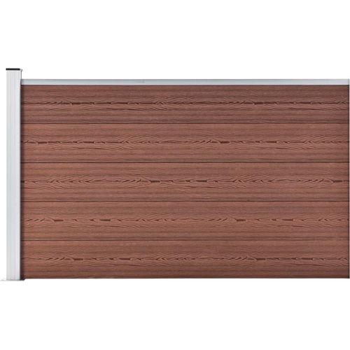 Gartenzaun WPC 175x105 cm Braun