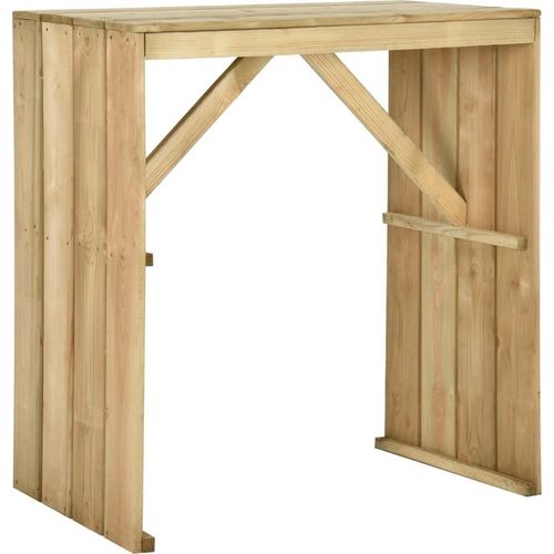 Bartisch 100x60x110 cm Imprägniertes Kiefernholz