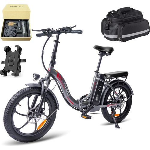 20 Zoll Elektrofahrrad Klapprad E bike E-Bike für Erwachsene 15E Klappfahrrad Faltrad Farbe:Grau