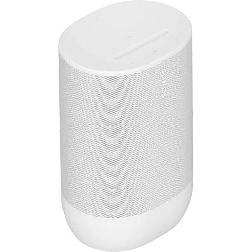 Sonos Move 2 weiß WLAN Lautsprecher (Wlan, Bluetooth, tragbar, sturzfest, Wasserfest IP56, Apple AirPlay2, Touch Steuerung, Sprachsteuerung, USB-c)
