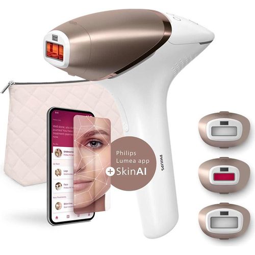 Philips Lumea 9900 BRI97300 IPL Haarentferner SkinAI kabellos App Sensor