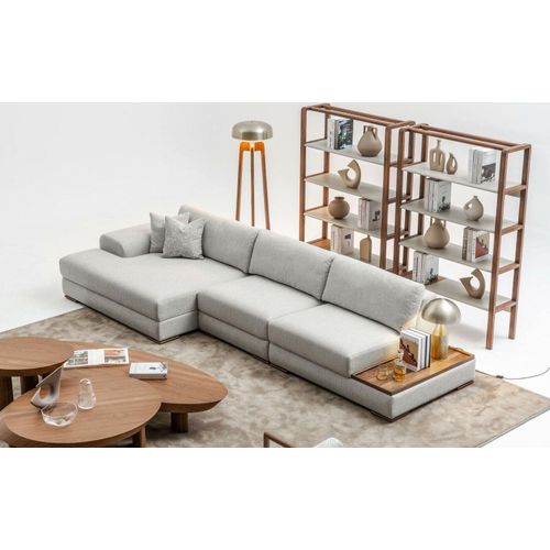 Sofa Couch Polster Möbel Wohnlandschaft Grau Eckgarnitur Weiche Couchen
