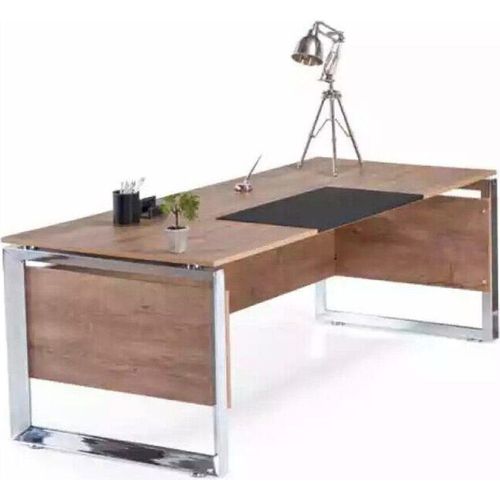 Schreibtisch Büro Holz Brauner Moderner JVmoebel