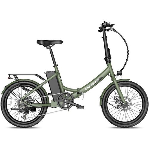 F20 Light E-Bike E bike Elektrofahrrad Pededec 20 Zoll Citybike 250 W 25km/h Faltbares Elektrofahrrad City Bike Schwarz Trekking bike Gruen