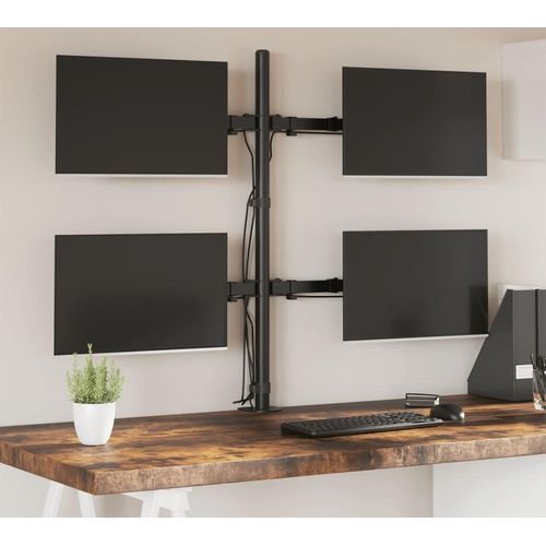 Monitorhalterung Schwarz Stahl VESA 75/100 mm
