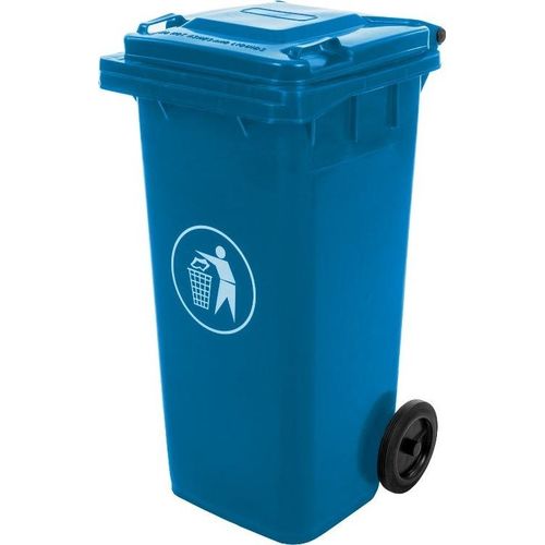 nabbi Mulltonne Aschenbecher 120 L - blau