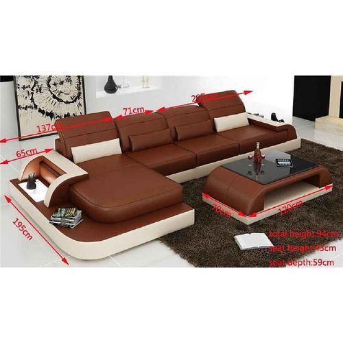 Wohnlandschaft Ecksofa Couch Led Polster JVmoebel