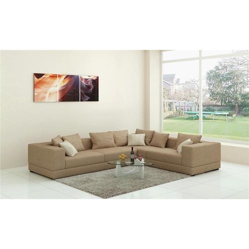 Wohnlandschaft Ecksofa Polster Textil Couch JVmoebel