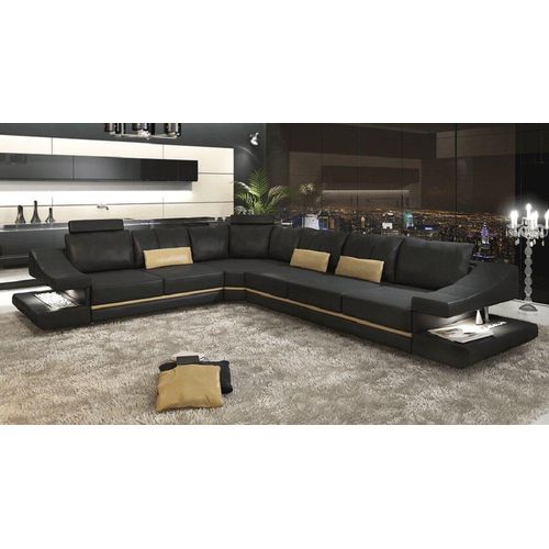Ledersofa Ecksofa Couch Designer Polster JVmoebel