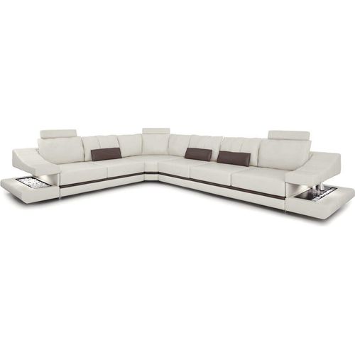Ledersofa Ecksofa Couch Designer Polster JVmoebel