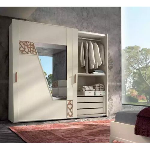 Schwebetürenschrank Schlafzimmer Schrank Holz JVmoebel