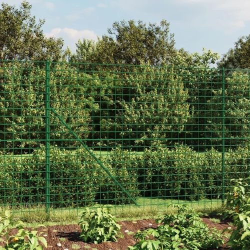 [Home] Maschendrahtzaun mit Bodenhülsen Grün 1,8x10 m , Neue Mode 2024 im häuslichen Leben
