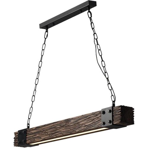 Pendelleuchte Hängelampe Bauernhaus Rustikal Bar LED Leuchte Deckenlampe Natureiche Holz für Esszimmer Küche Wohnzimmer