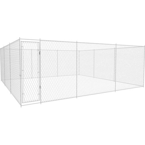 Outdoor-Hundezwinger Verzinkter Stahl 570x570x185 cm