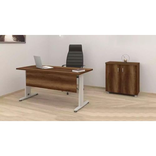 Komplettes Büromöbel Set Arbeitszimmer Tisch + Schrank Regal Schreibtisch 2tlg