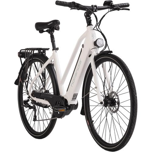 Alu E-Citybike Damen Hollandia Mantova 28'' E-Bike weiß 7 Gänge Hollandia 151E