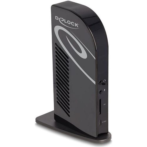 Delock USB Type-C Triple Display Dockingstation mit DisplayLink 4K Hub LAN SD