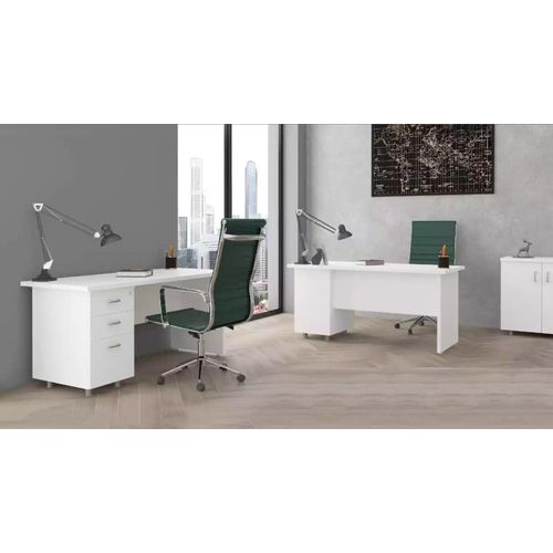 Schreibtisch Weiß Luxus Arbeitszimmer Holz Büromöbel Tisch Schreibtische