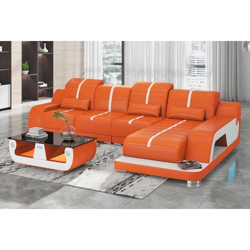 Couchen Designersofa Ecksofa Sofa L Form Schwarz Kunstleder Sofas Eck JVmoebel