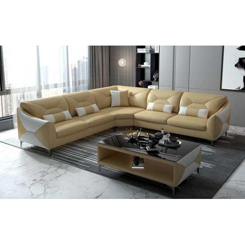 Couchen Designersofa Ecksofa Sofa L Form Blau Kunstleder Sofas Modern JVmoebel