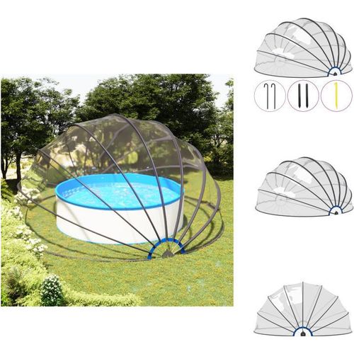 vidaXL Pool-Kuppel 559x275 cm - Poolabdeckungen & -unterlagen