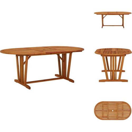 vidaXL Gartentisch 200x100x75 cm Massivholz Eukalyptus - Gartentische