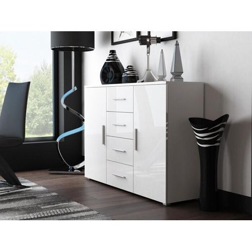 Cama UNI BI/BI, 2 Tür(en), 2 Regale, Weiß, Partikelbord, Weiß, Partikelbord