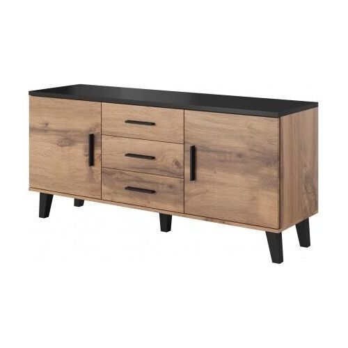 LOTTA 150 2D3S Kommode wotan + schwarz matt