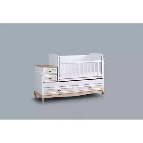 Kinderbett Holz weiß 70x130x160 JVmoebel
