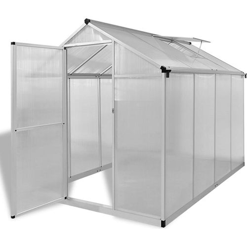 Gewächshaus mit Fundament Verstärkt Aluminium 4,6 m²