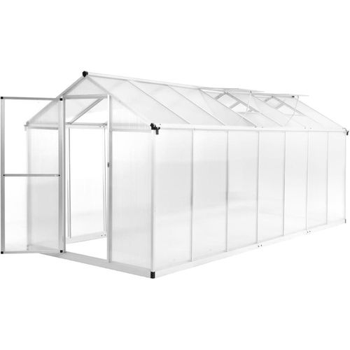 Gewächshaus Aluminium 421x190x195 cm 15,6 m³