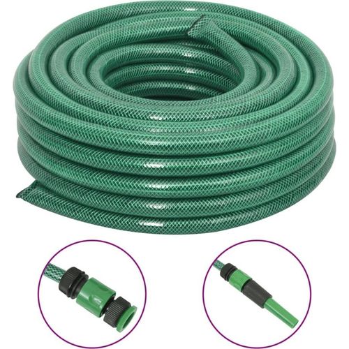Gartenschlauch mit Kupplung-Set Grün 0,75