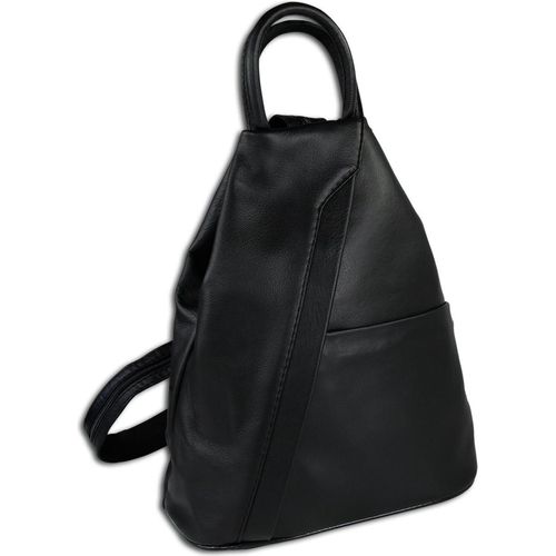 Toscanto Backpacks Cityrucksack, schwarz Leder OTT604RS