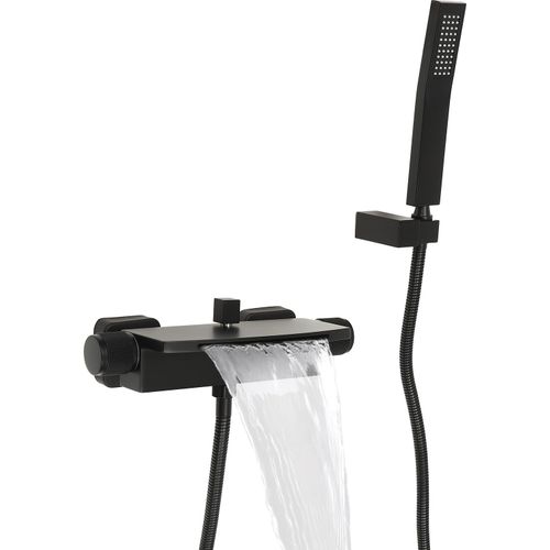 Badewannenarmatur Wasserfall Dusche Badewanne Wasserhahn Heiße Und Kalte Schwarz