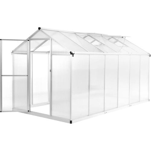 Gewächshaus Aluminium 362x190x195 cm 13,41 m³
