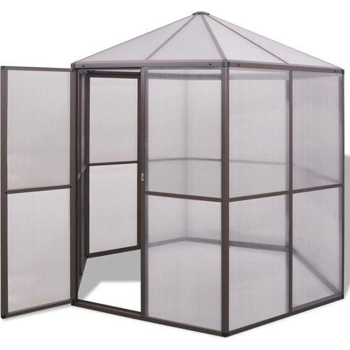 Gewächshaus Aluminium 240×211×232 cm