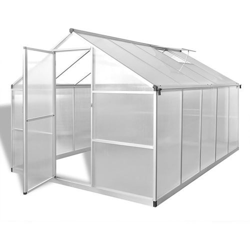 Gewächshaus mit Fundament Verstärkt Aluminium 7,55 m²